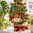 Personalized Acrylic Ornament Monstera Plant Parent Christmas - Walmart.com