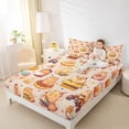 thumbnail image 4 of Homewish Cute Cartoon Capybara Full Size Sheets,Colorful Stars Print Bed Sheets,Kawaii Animal Kapibara Sheet Sets For Gitls Boys,Luxury Bedroom Decor,4pcs, 4 of 7