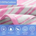 thumbnail image 3 of Hooded Beach Towels for Boys| Girls | Teens (8-16Years), 100% Thick Poncho Towel Robe for Kids, Perfect for Pool, Beach, Bath and Gifts, Grey Cabana Stripe Design, 3 of 4