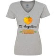 thumbnail image 3 of Inktastic St. Augustine Florida Orange in Heart Women's V-Neck T-Shirt, 3 of 5