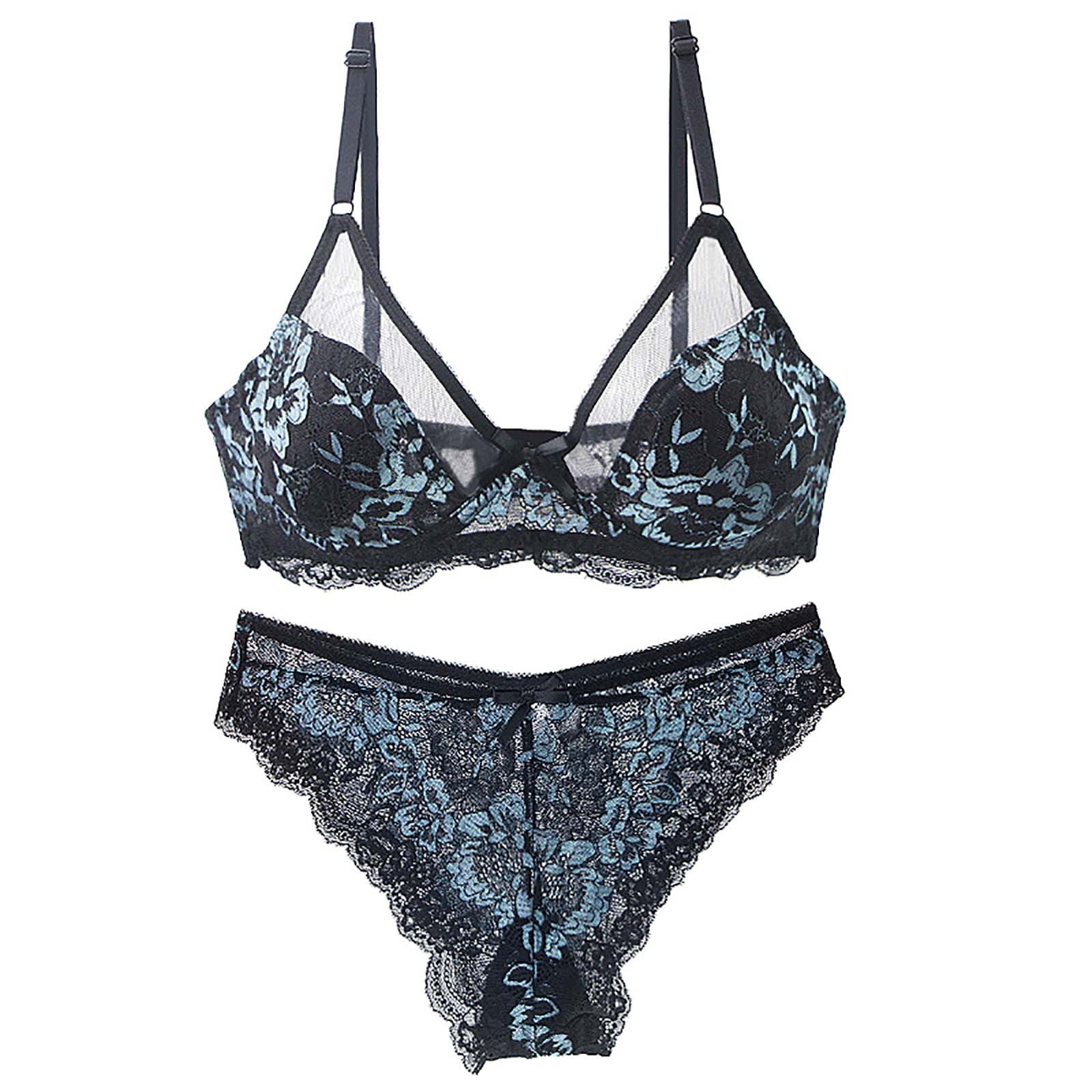 MELDVDIB Women's Sexy Soft Lace Lingerie Set See Through