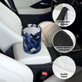 thumbnail image 5 of Round Car Trash Can 7×5.9in Waterproof, Durable, Not Easy To Fade, Easy To Install And Disassemble To Prevent Interior Pollution Midnightblue Geometric Patterns_4, 5 of 6