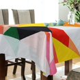 thumbnail image 5 of Yayeee Tablecloths 60" x 90" Rectangle Wrinkle Resistant Party Table Cover, Purple Triangles, 5 of 8