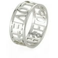 thumbnail image 2 of Cross Faith Hope Love Words Ring Sideways Religious Inspirational Ring Jewelry, 2 of 9
