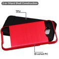 thumbnail image 2 of Samsung Galaxy A11 Phone Case Full-Body 2 Layer Shockproof Protection Heavy Duty Armor Hard Plastic & Shock Absorption Rubber Rugged Bumper Hybrid Cover [BLACK / RED] Case for Samsung Galaxy A11, 2 of 3