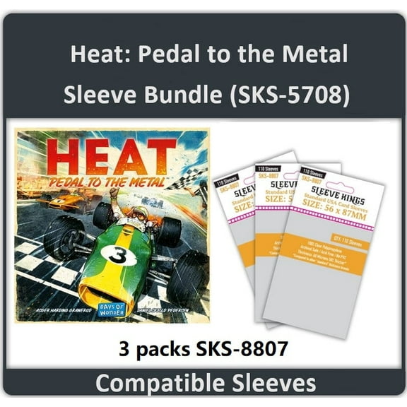 "Heat: Pedal to the Metal" Compatible Card Sleeve Bundle (8807 X 3)