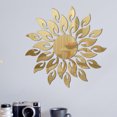 thumbnail image 2 of Calcomanías de pared de oro Diseño de sol Superficie Superficie Apartamento Decoración de apartamentos Pegatinas AS Decoración del hogar para sala de estar 27 piezas Inevent HA012040-00, 2 of 7