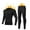Black, variant on DuoJiaJ Mens Thermal Underwear Set with Lightweight Ultra Soft Lined Black L