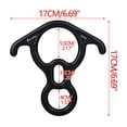 thumbnail image 2 of 50KN Rescue Figure,8 Descender Large Bent-Ear Belaying and Rappelling Gear Belay Device for Rock Climbing, Aerial Dance,Ziplining and Peak Rescue, 2 of 5