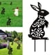 thumbnail image 5 of Bunny Silhouette Garden Sculpture, Animal Silhouette - Accesorios decorativos para exteriores y adornos de jardín CUTICAT Estaca de silueta, 5 of 8
