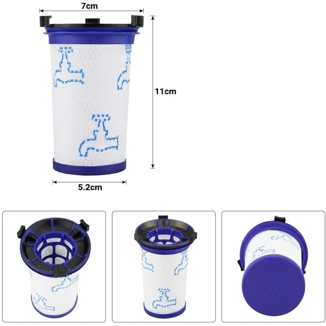 Juego de 4 filtros de repuesto para aspiradoras Air Force 360 Zhivalor QH-1291