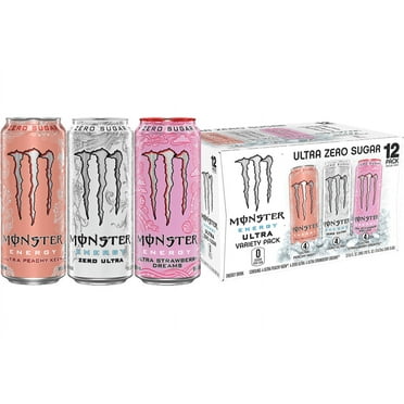 Monster Energy, Ultra VP, Peachy Keen, Strawberry Dreams, Zero Ultra, 12 count, 16 fl oz