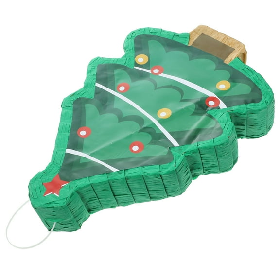 BESTYASH Piniata Noel Christmas Tree Shaped Pinata Green 1Pack Traditional Design for All Ages