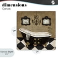 thumbnail image 4 of Stupell Industries Traditional Elegant Vintage Bathtub Canvas Art, 17 x 17, by Janet Tava, 4 of 8