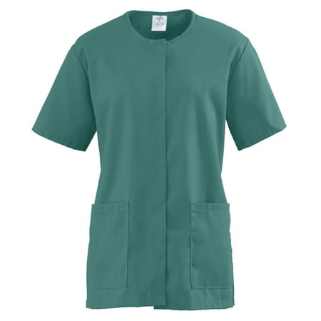 Medline ComfortEase Ladies Snap-Front Scrub Top