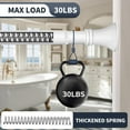thumbnail image 3 of White Shower Curtain Rod 36-68 Inch(3-5.67ft), No Slip No Drill Stainless Steel Spring Tension Curtain Rod, No Rust Shower Rod Adjustable For Bathroom closet, 3 of 18