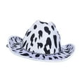 thumbnail image 2 of Cow Pattern Hat Unisex Sun Hats Cowboy Breathable Western Performance Cowgirl Hat for Performance Holiday, 2 of 9