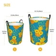 thumbnail image 3 of ZICANCN Laundry Basket Organizer, Funny Pineapple Cute Doodle Collapsible Hamper for Bathroom Bedroom Laundry Room, Small Size, 3 of 7