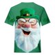 thumbnail image 3 of Tops para hombre, blusas y camisas de cuello redondo y manga corta para hombre. Top estampado de manga corta de San Patricio para hombre. Top/camisa de cuello redondo y manga corta para hombre. Tops p, 3 of 4