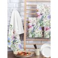 thumbnail image 2 of Spring Floral Kitchen Dish Towels for Drying Dishes Set of 3, Watercolor Herbs Summer Botanical Waffle Weave Microfiber Hand Tea Bathroom Towels Quick Dry & Absorbent Towel 15.7x23.6, 2 of 7