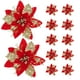 thumbnail image 2 of 12PCS Artificial Christmas Ribbon Clips And Glitter For Christmas Wedding Party Garland Decorations, 2 of 6