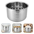 thumbnail image 2 of Doublure de Cuiseur à Riz Casserole Intérieure de Cuiseur Électrique Casserole en Acier Inoxydable Accessoire de Cuiseur à Riz, 2 of 8
