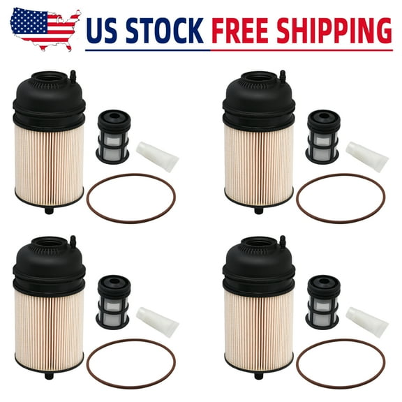 4Packs PF9908 Fuel Filter Element and Pre-screen Replacement for Detroit Diesel Engines DD13 DD15 DD16 Freightliner Western Star 10 Micron Replaces A4720900651 FK13834 WF10103