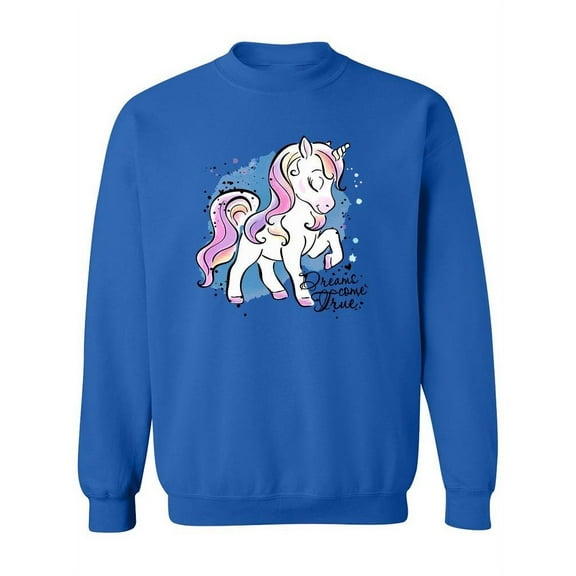 Kawaii Little Unicorn Sweatshirt Women -Image by Shutterstock, Female Small