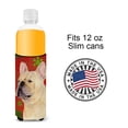 thumbnail image 4 of Carolines Treasures SS4692MUK French Bulldog Red and Green Snowflakes Holiday Christmas Ultra Hugger for slim cans Slim, 4 of 6