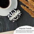 thumbnail image 6 of Stylish black and white patterned silicone headphone case for Airpods, 6 of 7
