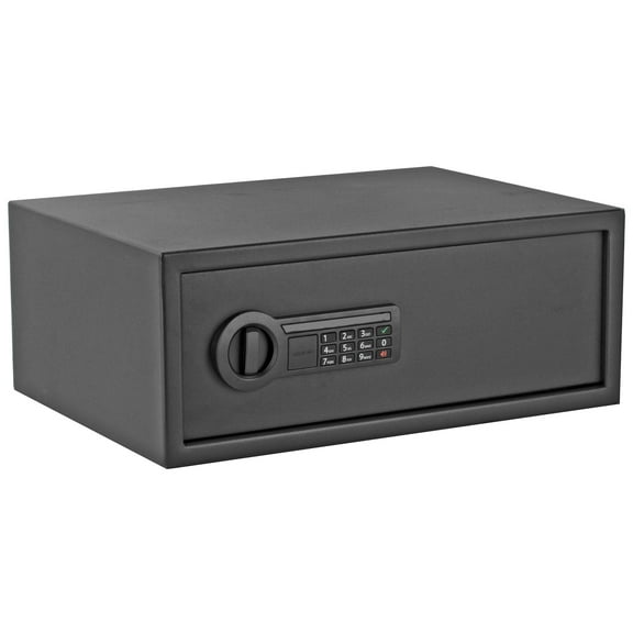 Stack-On Extra-Wide Personal Safe with Electronic Lock – Home, Office, or Laptop Security Safe with LED Light and Backup Keys