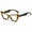 Brown, variant on Gray Tortoise Oversize Butterfly Anti-blue Light Reading Glasses for Women Spring Hinge Readers