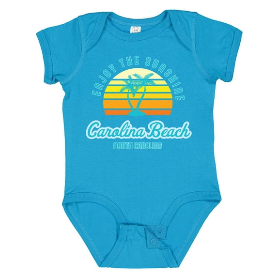 Inktastic Summer Enjoy the Sunshine Carolina Beach North Carolina Blue Boys or Girls Baby Bodysuit