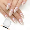 thumbnail image 1 of Polvo de uñas Artdone White Pearl Chrome Iridiscent Aurora, 1 of 7