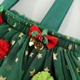 thumbnail image 4 of Aislor Little Girls Christmas Cami Dress Layered Tulle Tutu Dress Glitter Stars Decor Xmas Tree Green 110, 4 of 7