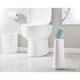 thumbnail image 2 of Escobilla de Inodoro con Soporte Delgado Flexible antigoteo, Gris/Blanco, 2 of 16