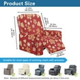 thumbnail image 7 of Xoenoiee Cookies Candy Tree Snowflake Pattern Stretch Recliner Covers Christmas Decoration 4-Pieces Recliner Chair Covers Elastic Couch Cover Washable Reclining Chair Slipcovers with Pockets, 7 of 7