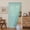 Aqua Blue Plaids, variant on Boho Door Curtains for Doorway, Bohemian Semi Blackout Curtains Privacy Embroidery Drape Decor for Temporary Room Dividers Bedroom Living Room, Rod Pocket 1 Panel 37" W x 80" L, Natural
