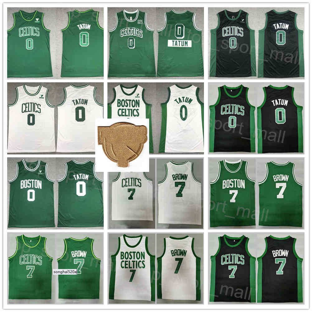 NBA_ jersey The Finals Men Basketball Jayson Tatum Jersey 0 Jaylen Brown 7  All Stitched Team Color White Green Black For Sport''nba''jerseys 