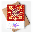 thumbnail image 1 of Yeux Rouges Totems Mexicains Civilisation Ancienne Bienvenue Retour Cartes de Voeux Enveloppes Vierges, 1 of 3