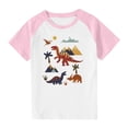 thumbnail image 1 of RXIRUCGD 2025 Vêtements d'Été pour Enfants Tout-Petits Garçons Filles Mode Mignon Col Rond Imprimé Manches Courtes Haut, 1 of 7