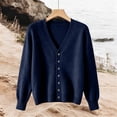 thumbnail image 5 of vzibsiv Cardigan Sweaters for Women V Neck Button Down Long Sleeve Soft Knit Lightweight Jacket Size M, 5 of 5