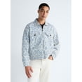 thumbnail image 2 of Free Assembly Men's Zip Front Floral Cotton Jacket, Sizes S-XL, 2 of 7