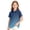 FU47_Dark Blue, variant on Girls Boys Uniform Polo Shirt Gradient Short Sleeve Golf Shirt with Collared Summer Casual Outdoor Wear Tops Green 120