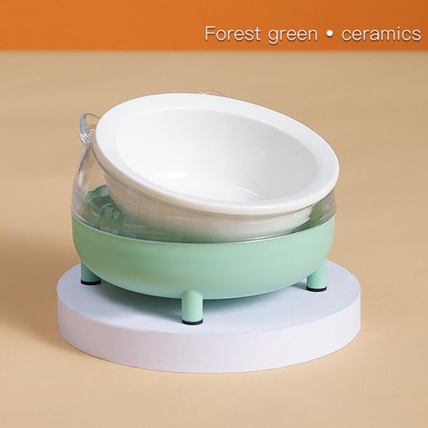 Cat Food Bowl Multipurpose Anti Slip Detachable Design Pet Feeder Water Dispenser Container Pet Supplies He Qiyong unisex