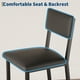 thumbnail image 2 of Comedor de Barra para 2 Personas - Set de 3 Piezas con Mesa Alta, Refuerzos Metálicos en Esquinas y 2 Sillas Acolchadas con Respaldo - Diseño Compacto en Gris Rústico, 2 of 8