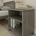 thumbnail image 4 of Plank+Beam Solid Wood Nightstand with Shelves, Clay, 4 of 9