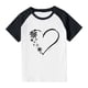thumbnail image 3 of Blusas y camisas de manga corta con cuello redondo para niños y niñas, blusa de manga corta con estampado de cuello redondo, 3 of 7