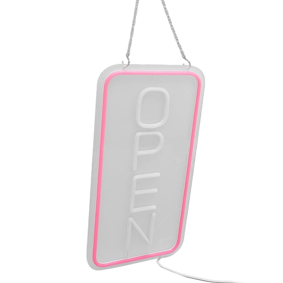 LED Neon Open Sign Dimmable USB Power Supply Light Up Sign for Bars Shops Restaurants Cafes Salons