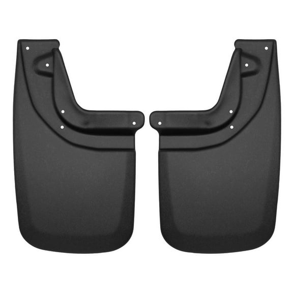 Husky Liners Custom Rear Mud Guards Fit 05-15 Tacoma w/OEM Flares/Factory Mud Guards 2pc Black